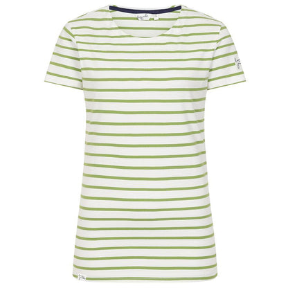Lime - Front - Lazy Jacks Womens-Ladies Breton Top