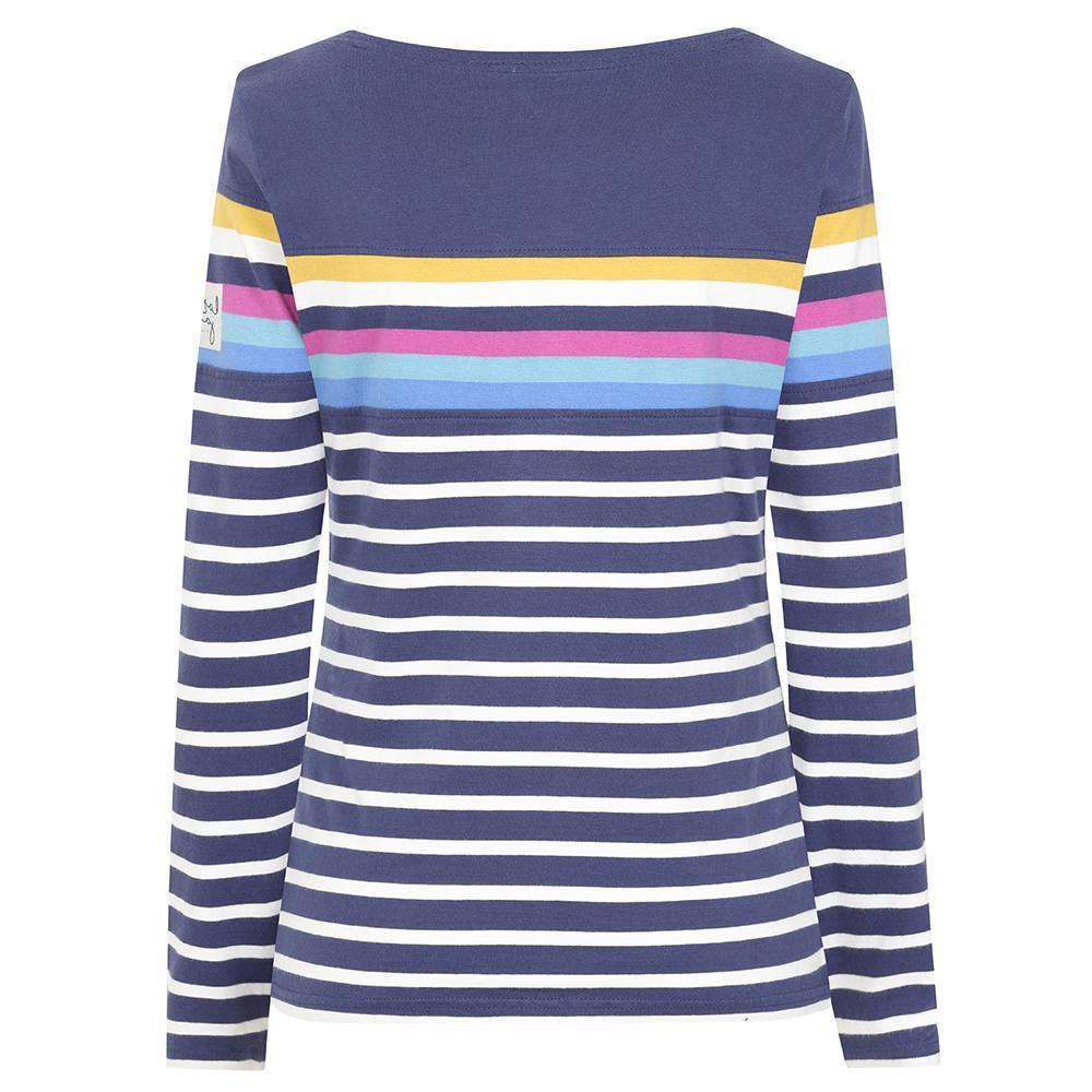 Prism Dusty Blue - Lifestyle - Lazy Jacks Womens-Ladies Striped Breton Top