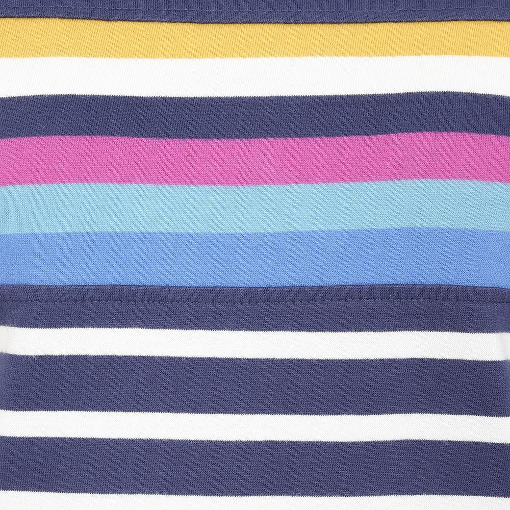 Prism Dusty Blue - Front - Lazy Jacks Womens-Ladies Striped Breton Top