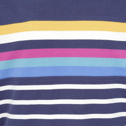 Prism Dusty Blue - Back - Lazy Jacks Girls Striped Breton Top