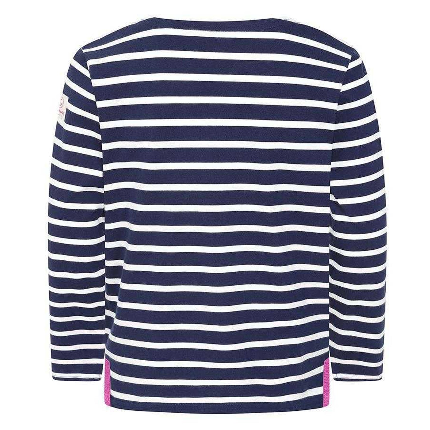 Marine - Back - Lazy Jacks Girls Breton Top