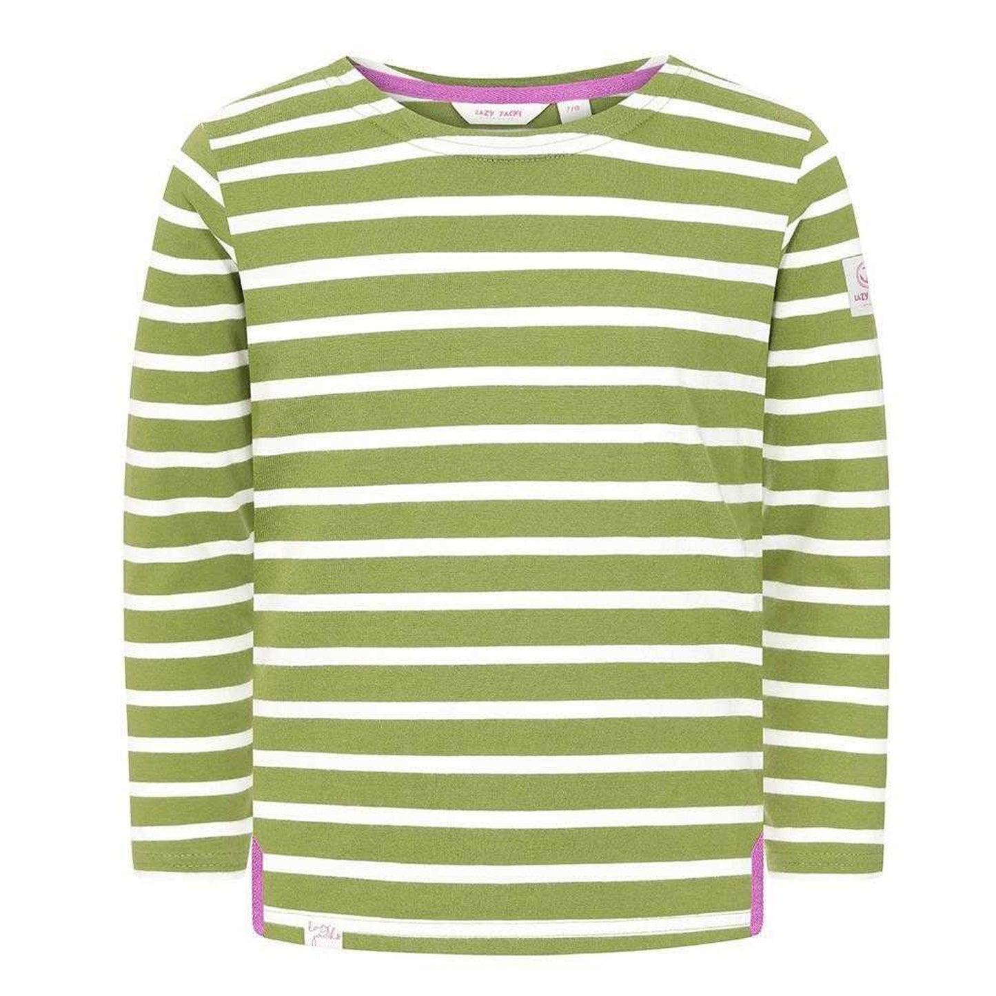 Sage - Front - Lazy Jacks Girls Breton Top