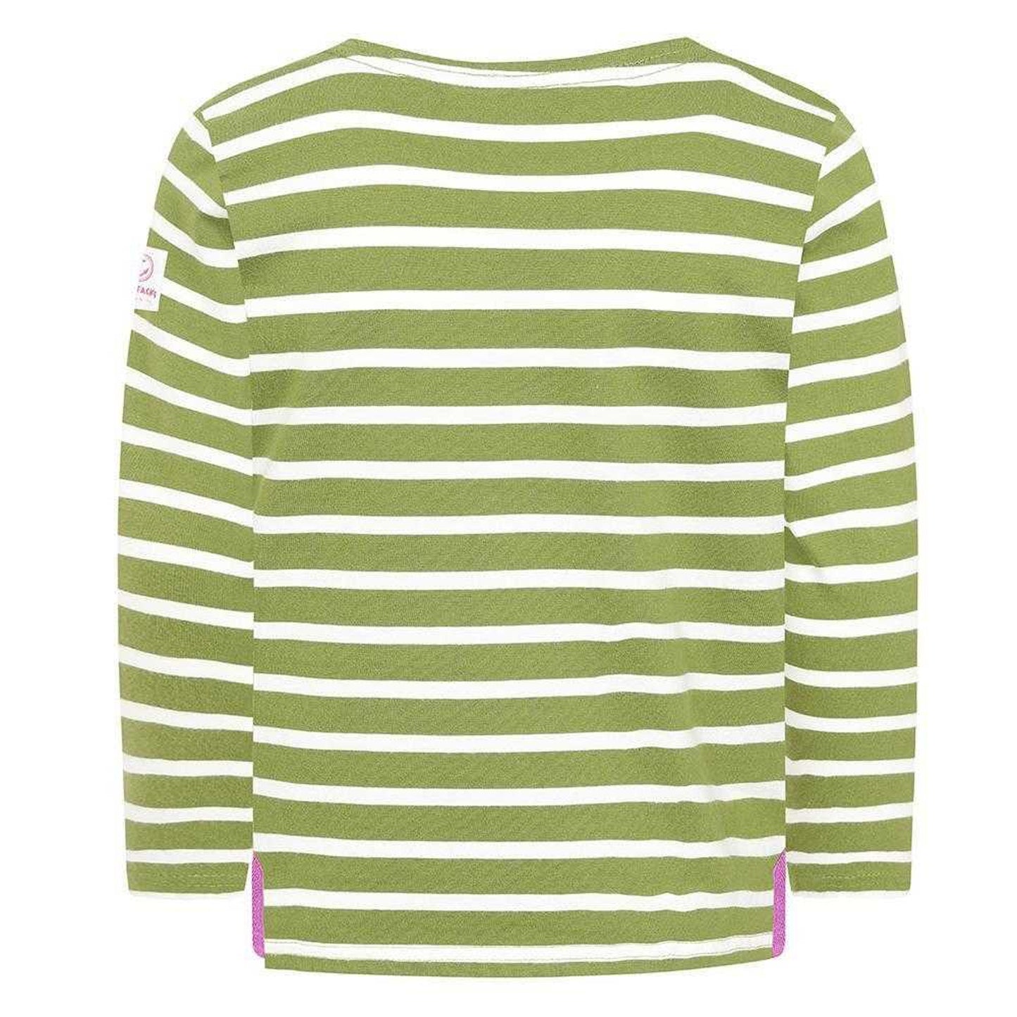Sage - Back - Lazy Jacks Girls Breton Top