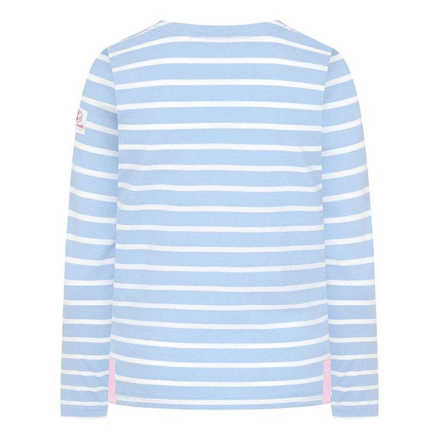 Sky - Back - Lazy Jacks Girls Breton Top