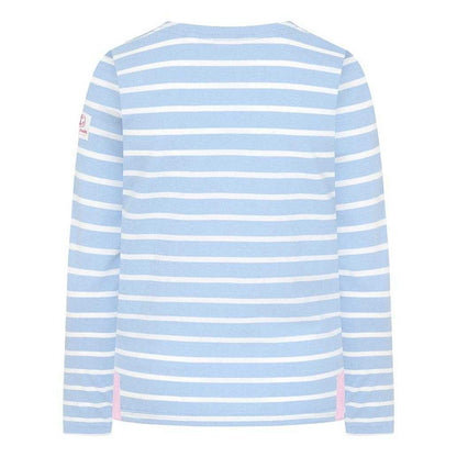 Sky - Back - Lazy Jacks Girls Breton Top