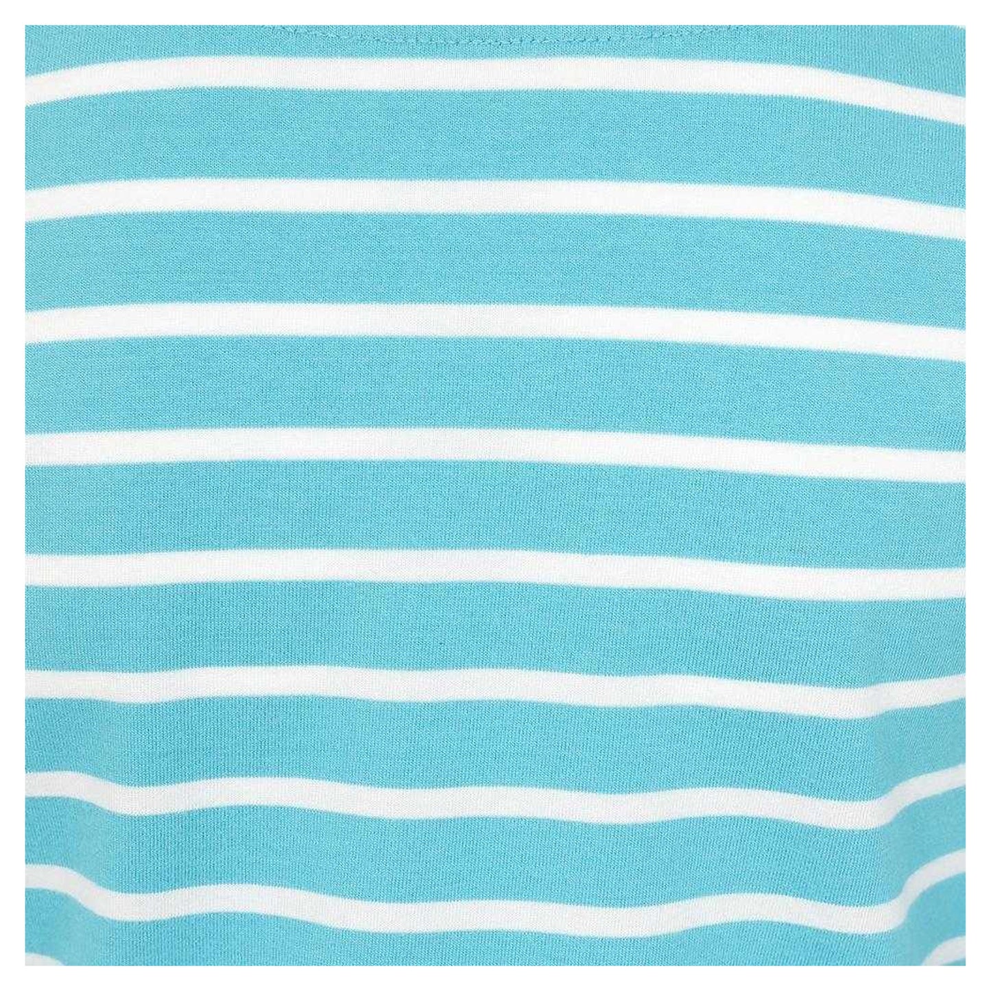 Turquoise - Side - Lazy Jacks Girls Breton Top