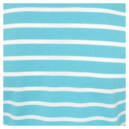 Turquoise - Side - Lazy Jacks Girls Breton Top
