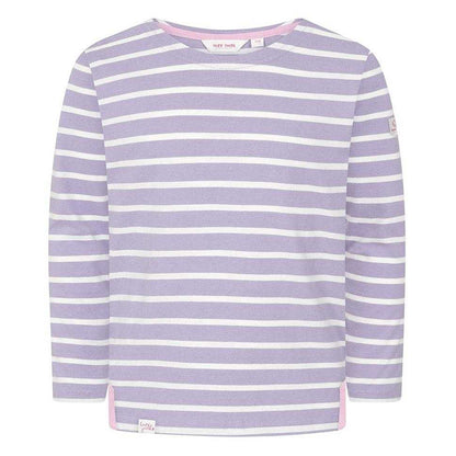 Lilac - Front - Lazy Jacks Girls Breton Top
