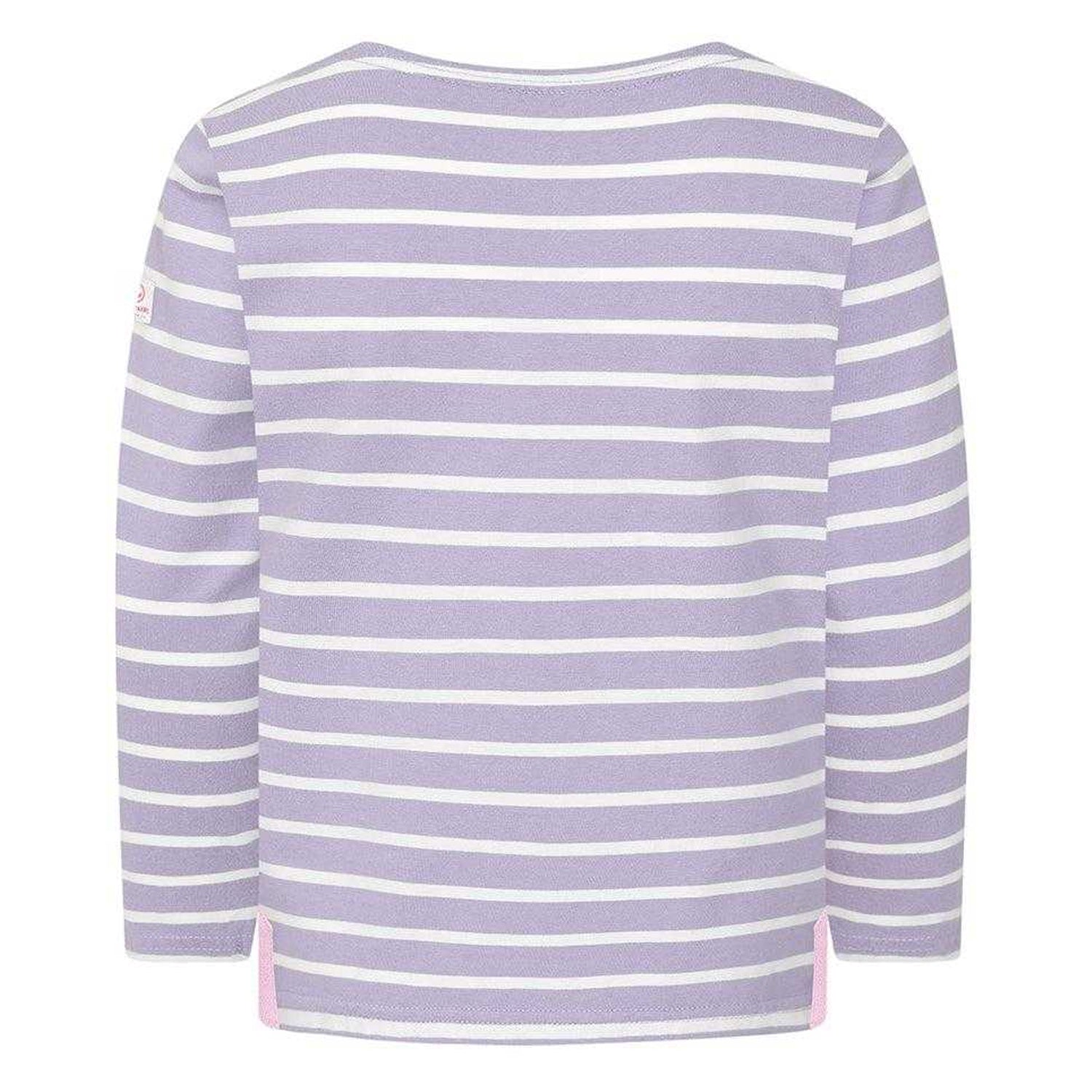 Lilac - Back - Lazy Jacks Girls Breton Top