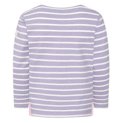 Lilac - Back - Lazy Jacks Girls Breton Top