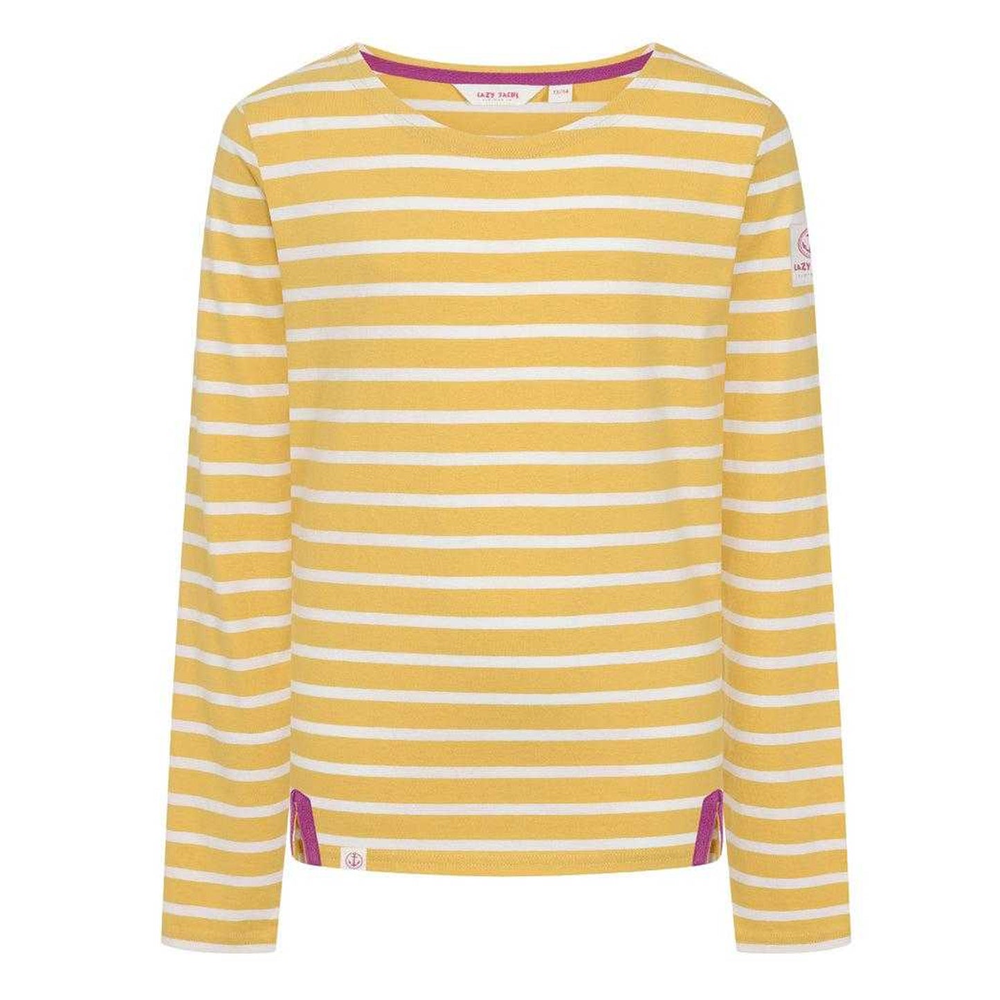 Maize - Front - Lazy Jacks Girls Breton Top