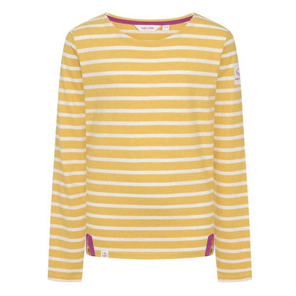 Maize - Front - Lazy Jacks Girls Breton Top