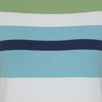 Green - Back - Lazy Jacks Womens-Ladies Breton Top