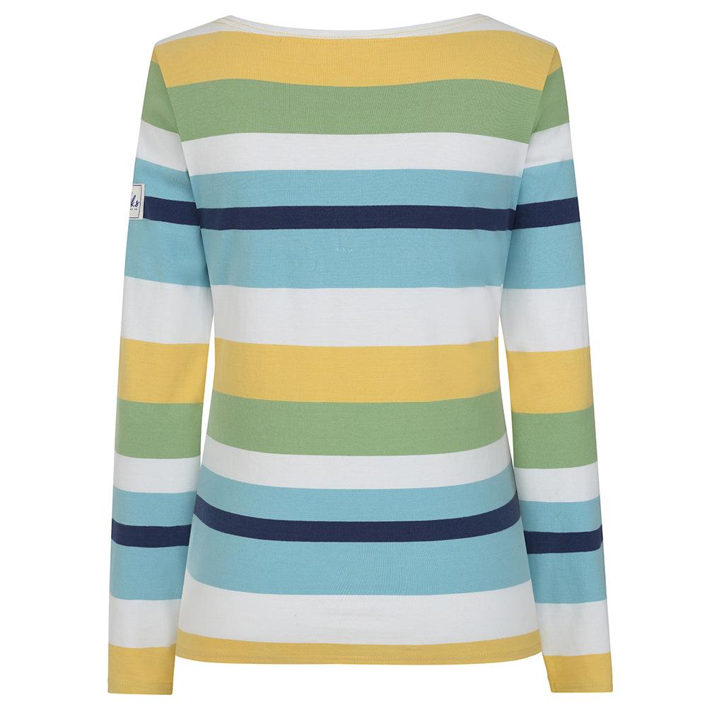 Green - Side - Lazy Jacks Womens-Ladies Breton Top