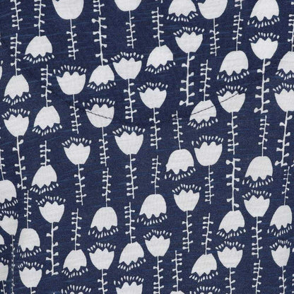 Blue-White - Lifestyle - Lazy Jacks Womens-Ladies Seedling V Neck Short-Sleeved Dress