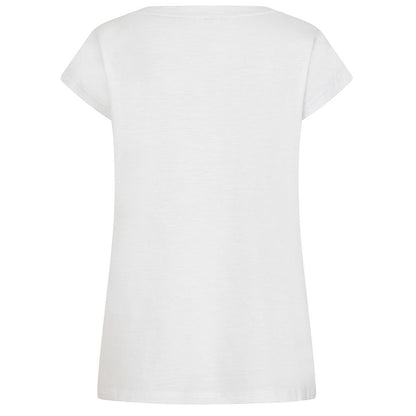 White - Side - Lazy Jacks Womens-Ladies V Neck T-Shirt