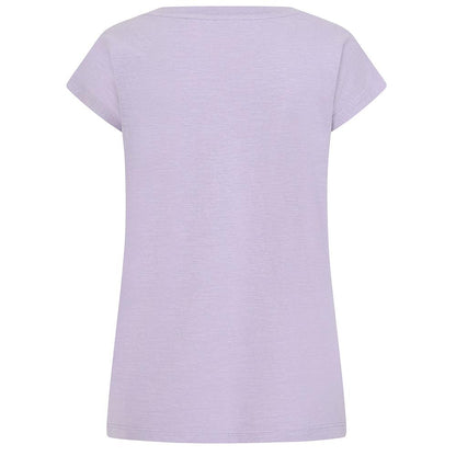 Lilac - Side - Lazy Jacks Womens-Ladies V Neck T-Shirt