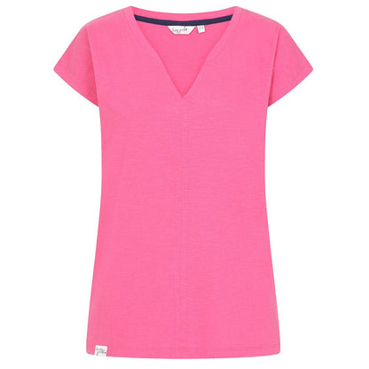 Sorbet - Front - Lazy Jacks Womens-Ladies V Neck T-Shirt