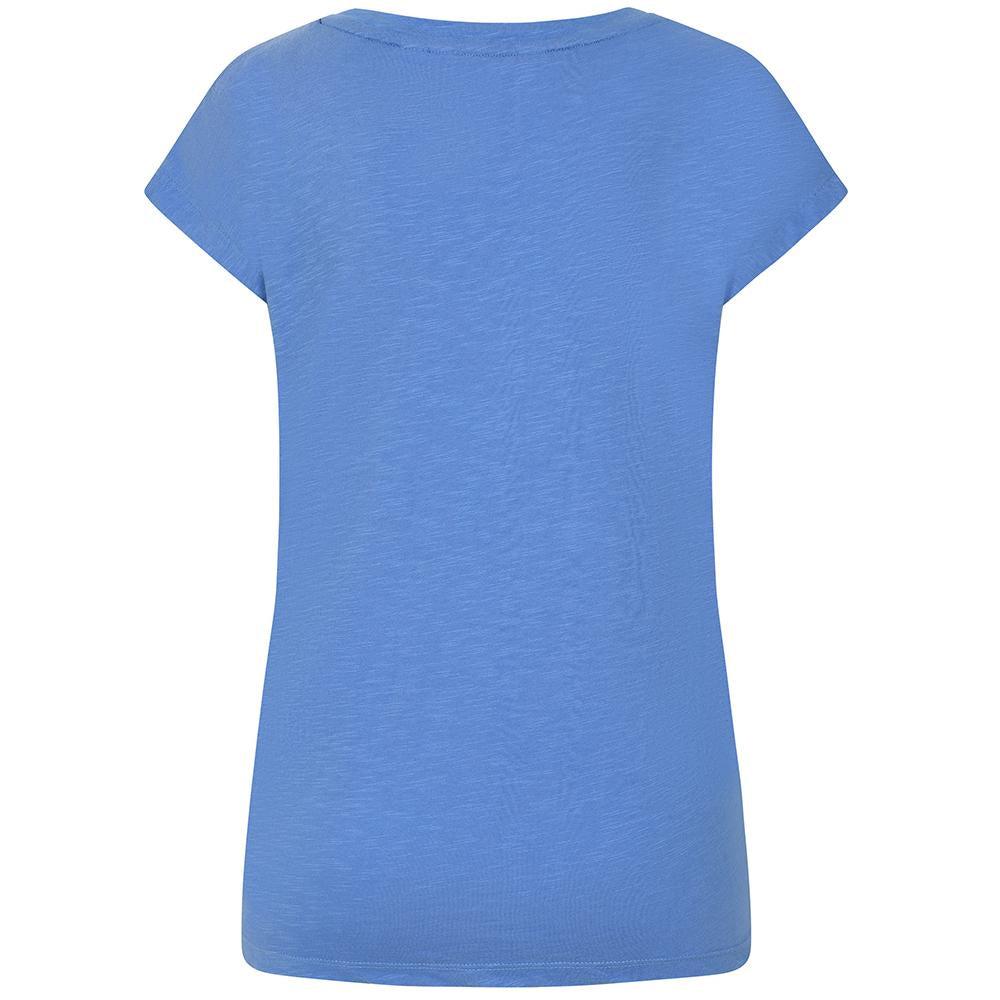 Sapphire - Side - Lazy Jacks Womens-Ladies V Neck T-Shirt