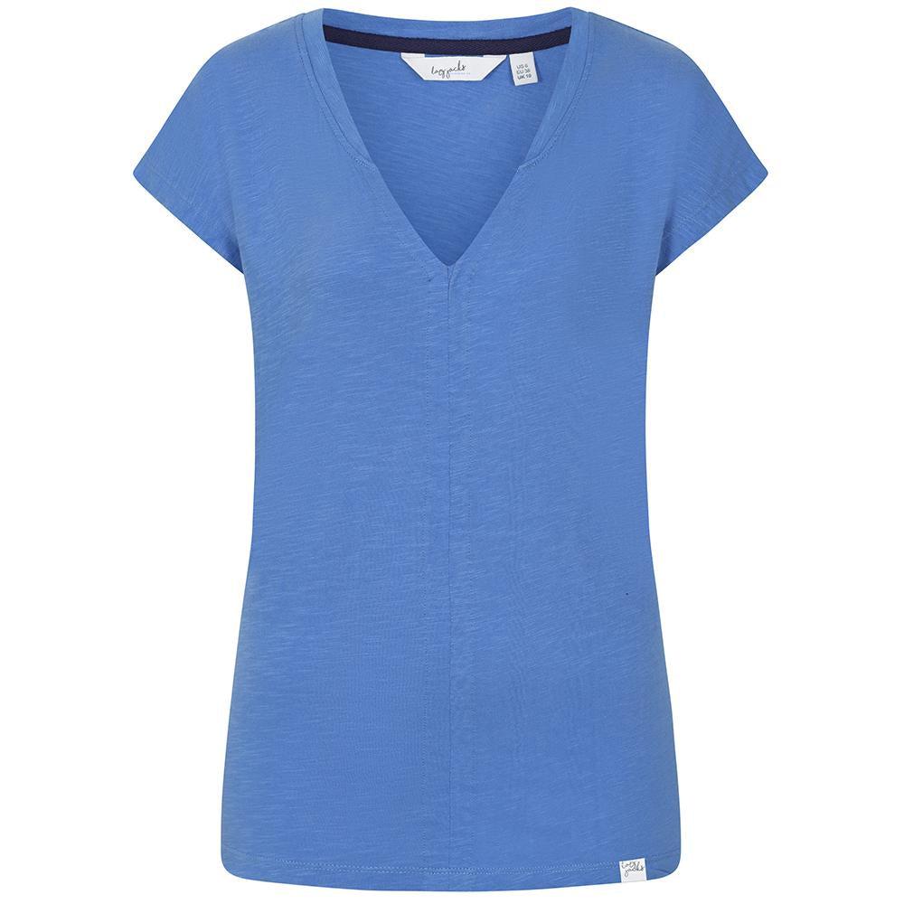 Sapphire - Front - Lazy Jacks Womens-Ladies V Neck T-Shirt
