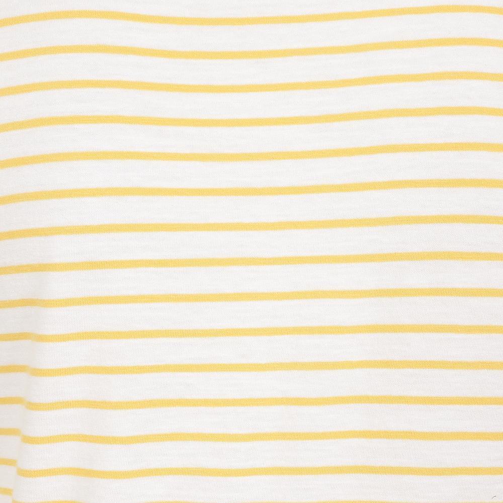 Lemon - Lifestyle - Lazy Jacks Womens-Ladies Striped Rolled Sleeves T-Shirt