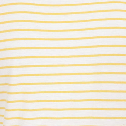 Lemon - Lifestyle - Lazy Jacks Womens-Ladies Striped Rolled Sleeves T-Shirt