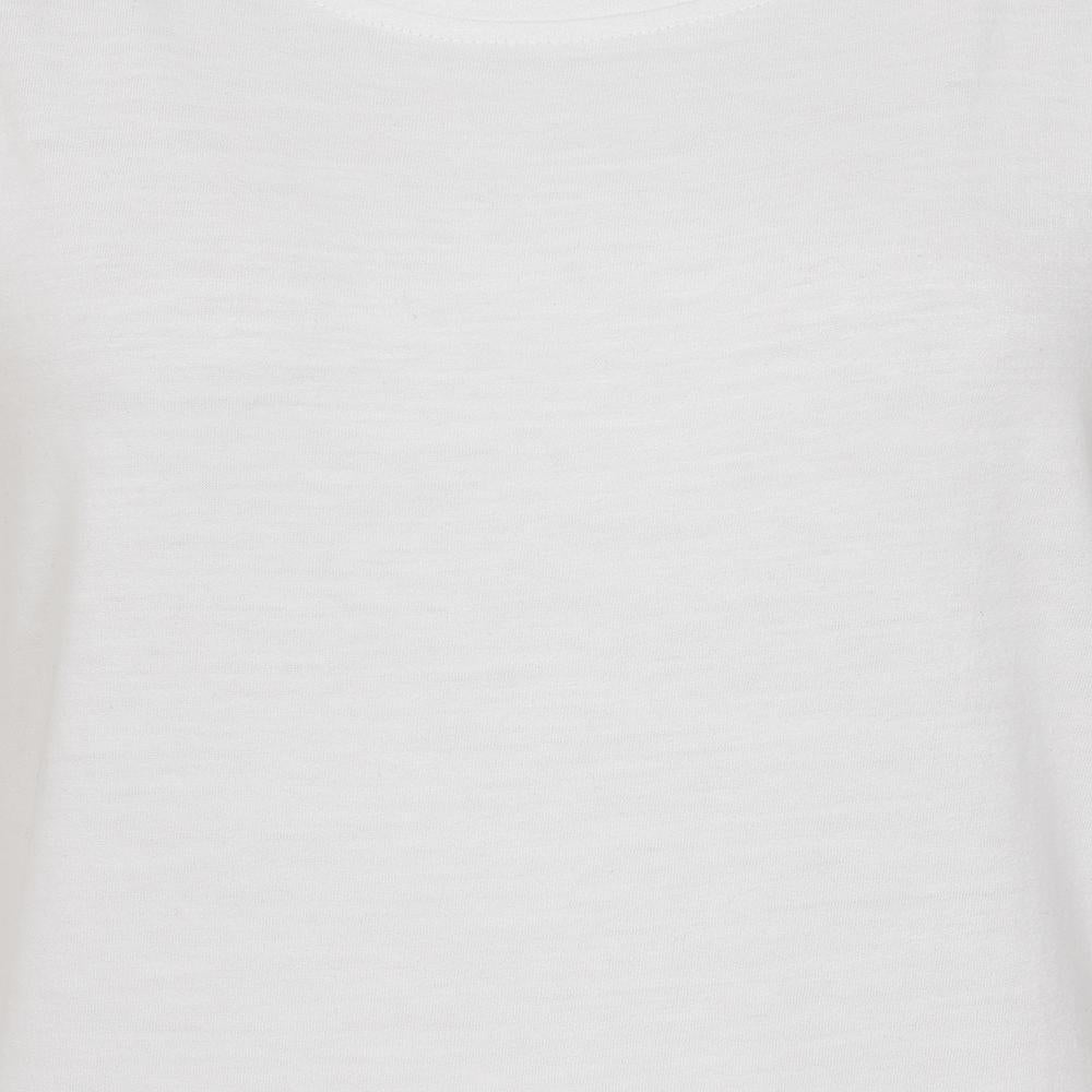 White - Back - Lazy Jacks Womens-Ladies Rolled Sleeves T-Shirt