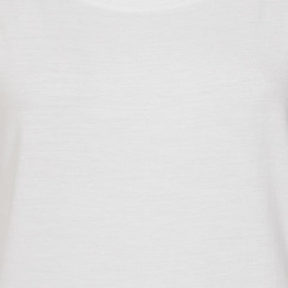 White - Back - Lazy Jacks Womens-Ladies Rolled Sleeves T-Shirt