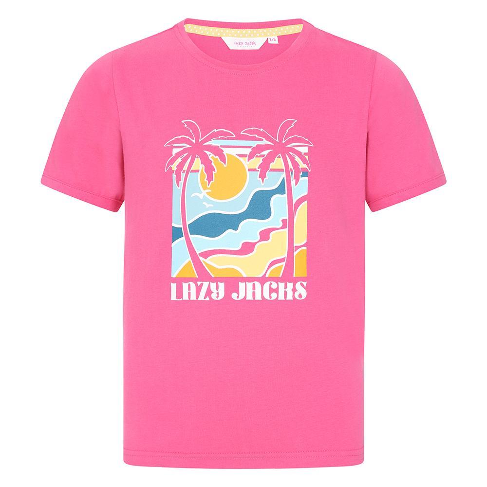 Sorbet - Front - Lazy Jacks Girls Printed T-Shirt
