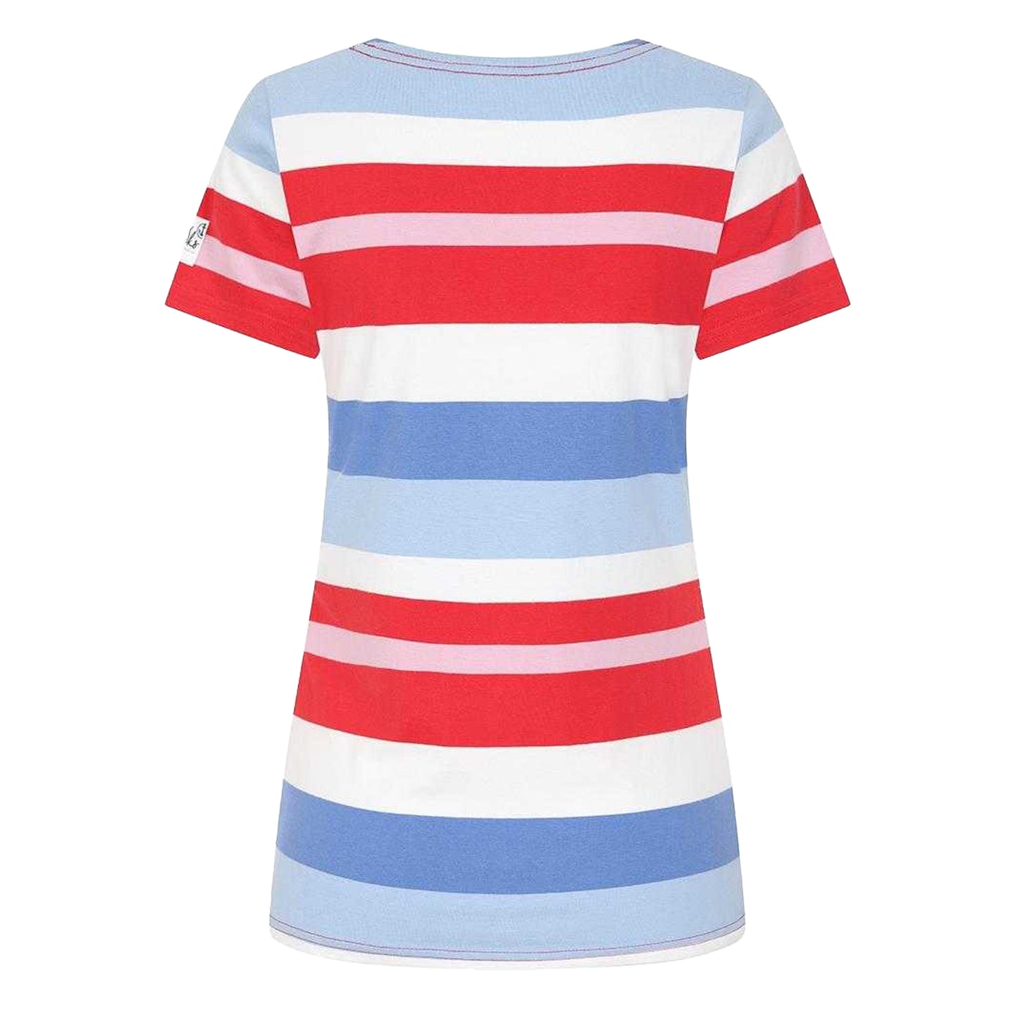 Red - Back - Lazy Jacks Womens-Ladies Soft Breton Top
