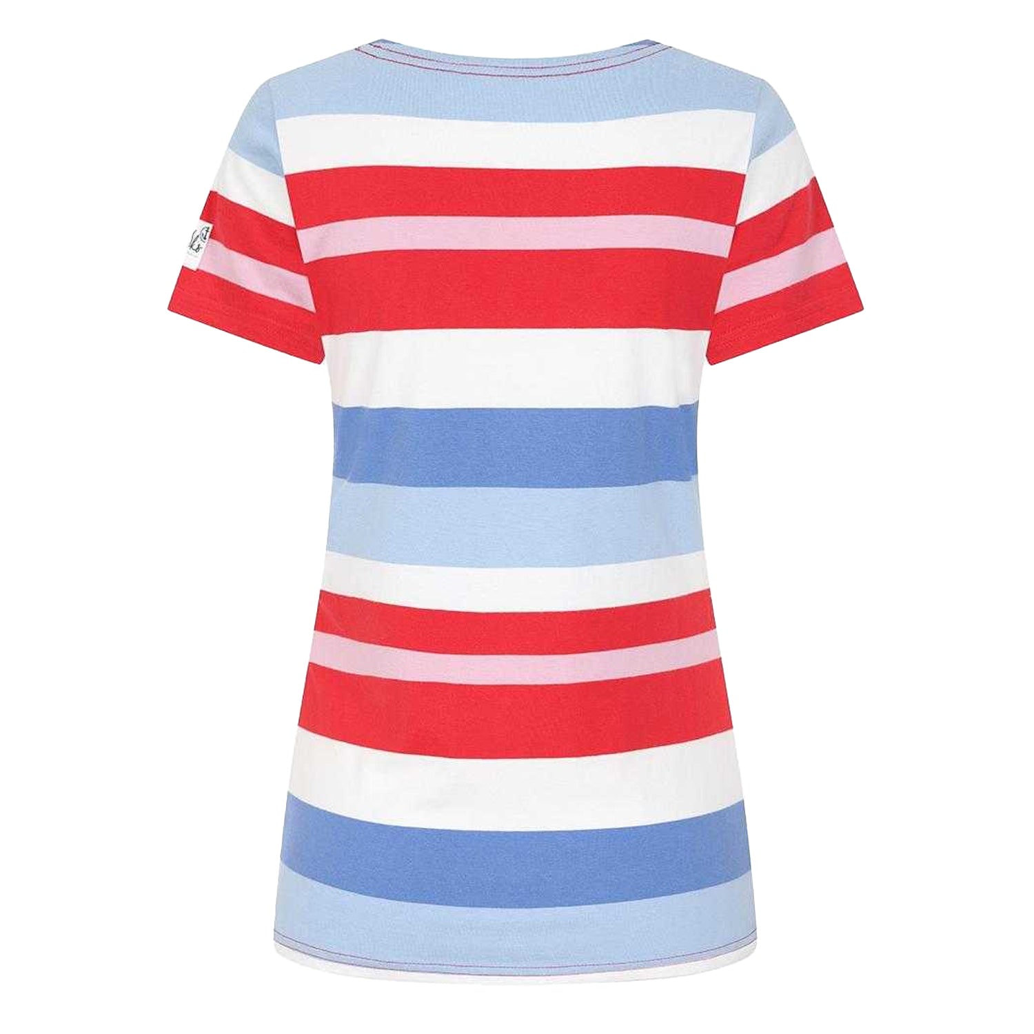 Red - Back - Lazy Jacks Womens-Ladies Soft Breton Top