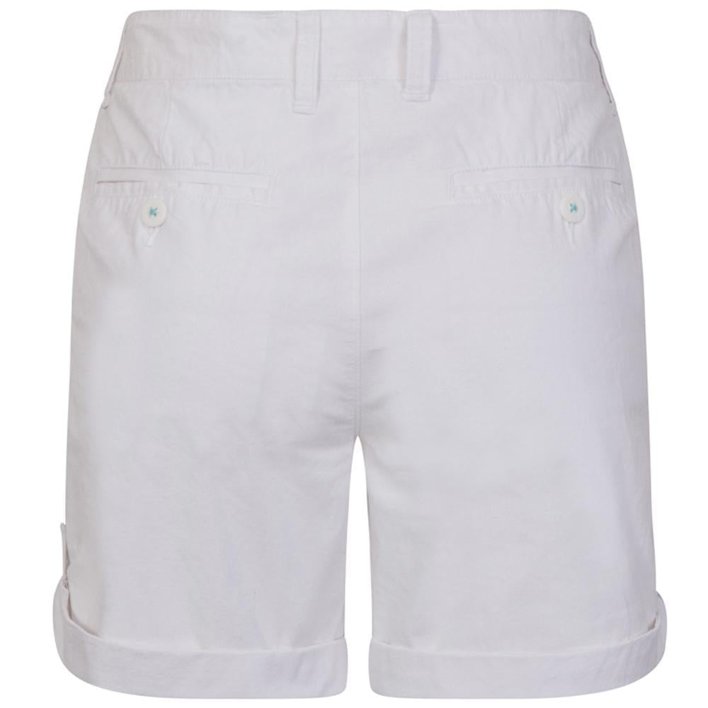 White - Back - Lazy Jacks Womens-Ladies Casual Shorts