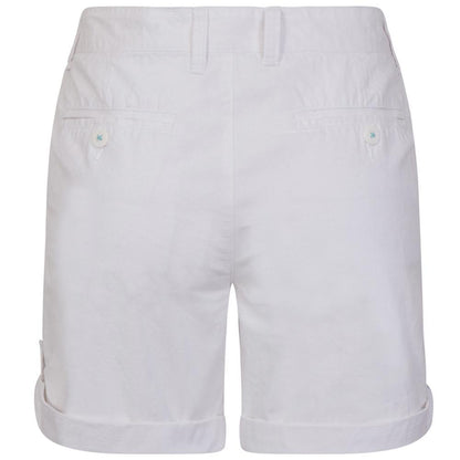White - Back - Lazy Jacks Womens-Ladies Casual Shorts