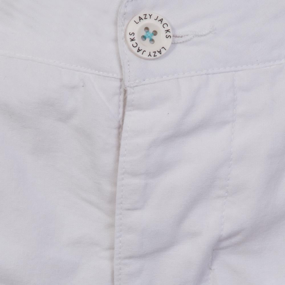 White - Side - Lazy Jacks Womens-Ladies Casual Shorts