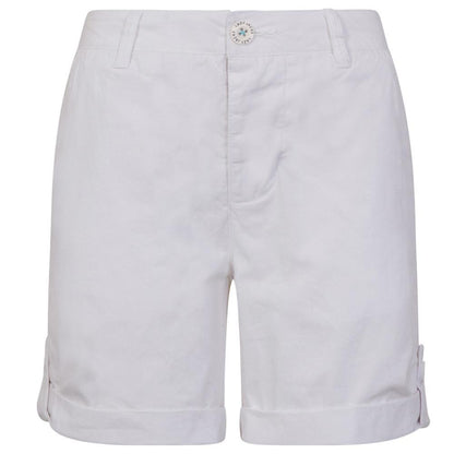 White - Front - Lazy Jacks Womens-Ladies Casual Shorts