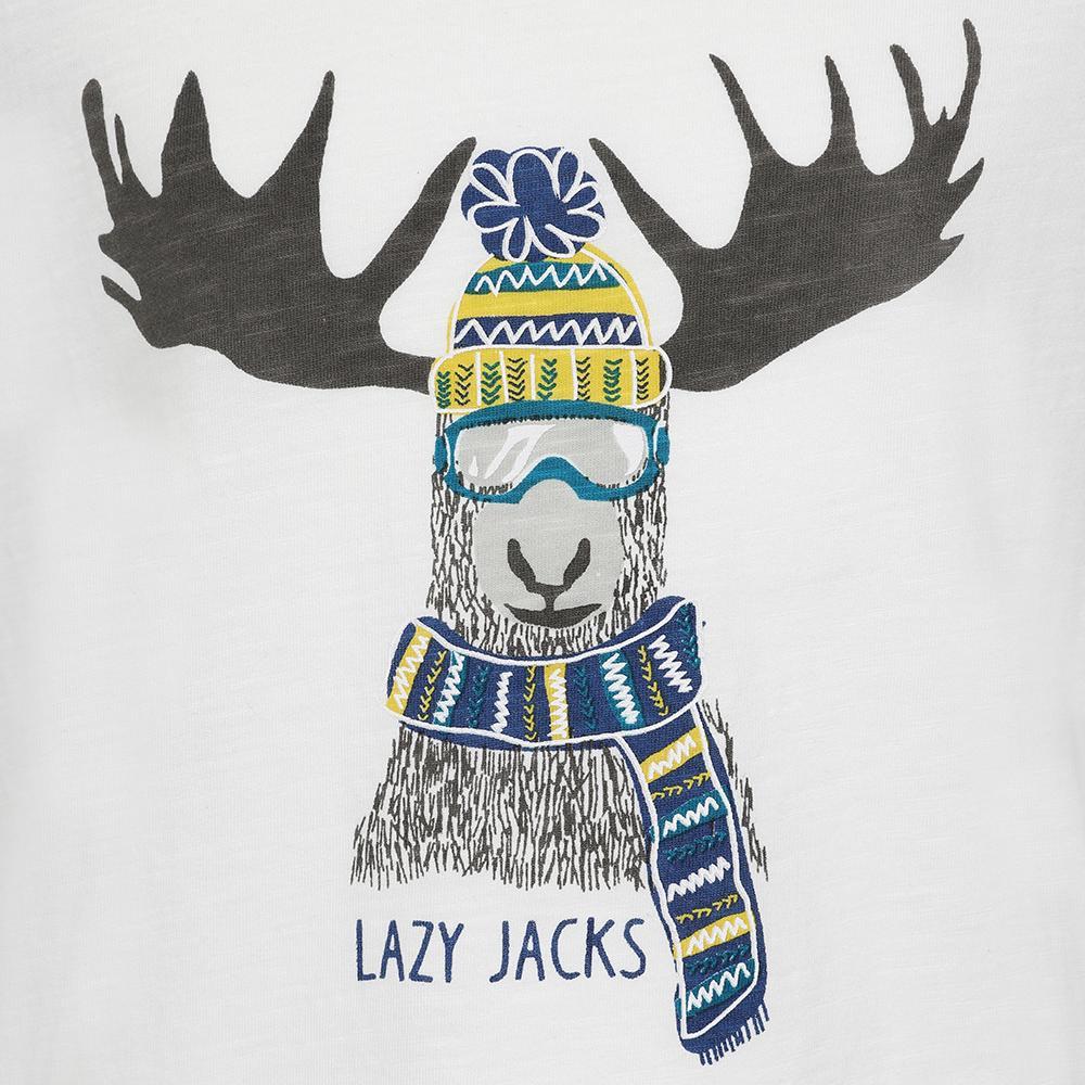 Teal - Back - Lazy Jacks Childrens-Kids Moose T-Shirt