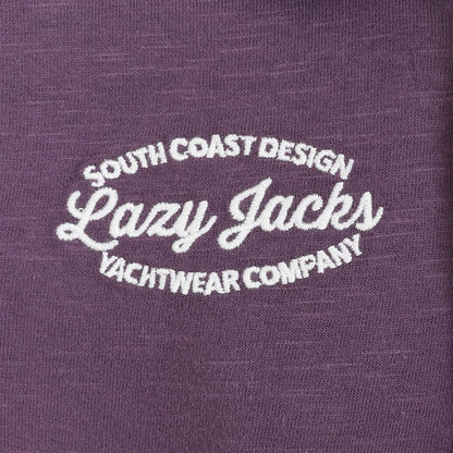Grape - Back - Lazy Jacks Boys Contrast Collar Rugby Shirt