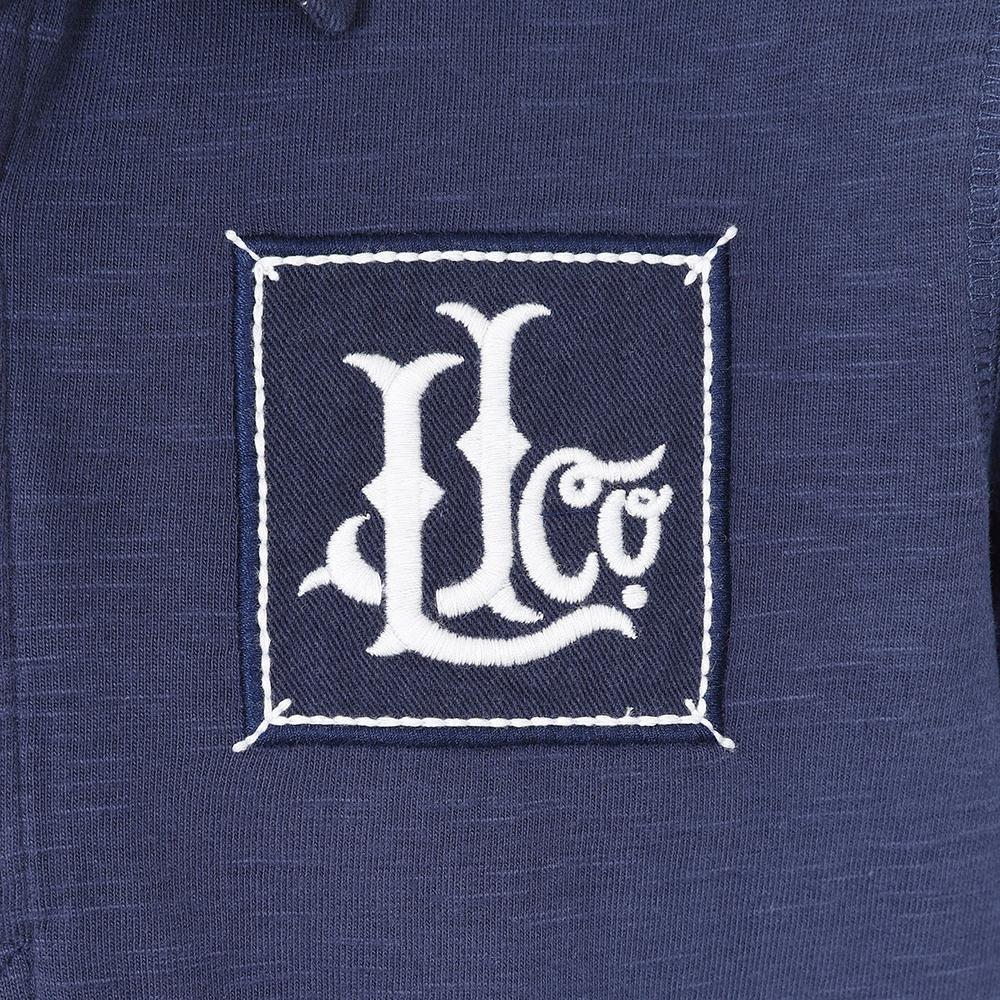 Marine - Back - Lazy Jacks Boys Contrast Collar Rugby Shirt