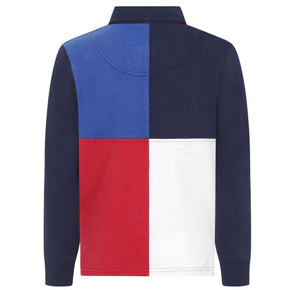 Rouge - Side - Lazy Jacks Boys Colour Block Rugby Shirt