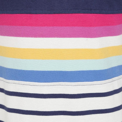 Prism Pink-Blue - Lifestyle - Lazy Jacks Girls Striped Jersey Long-Sleeved Dress