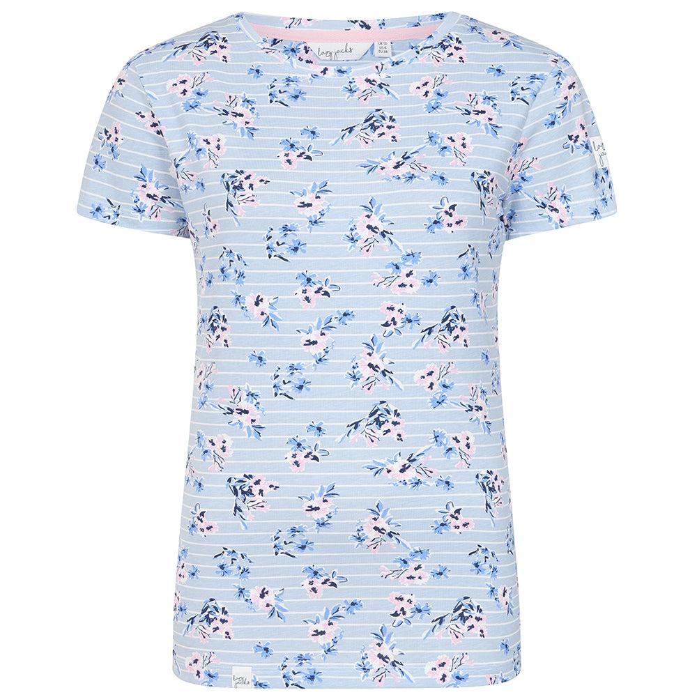 Meadow - Front - Lazy Jacks Womens-Ladies Meadow Floral T-Shirt