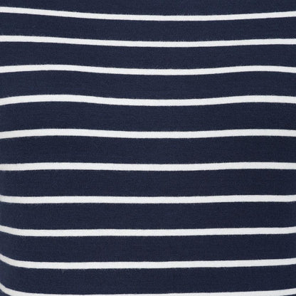 Marine - Side - Lazy Jacks Womens-Ladies Striped Breton Top