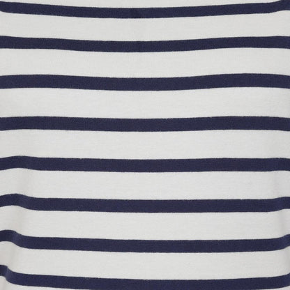 Chalk - Side - Lazy Jacks Womens-Ladies Striped Breton Top