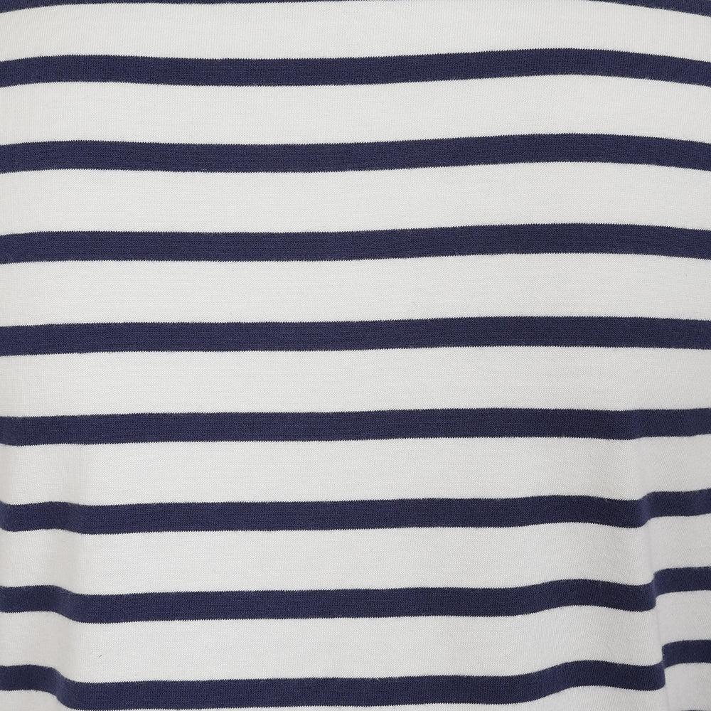 Chalk - Pack Shot - Lazy Jacks Womens-Ladies Striped Breton Top