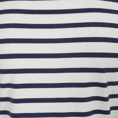 Chalk - Pack Shot - Lazy Jacks Womens-Ladies Striped Breton Top