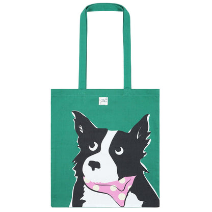 Green - Front - Lazy Jacks Dog Tote Bag
