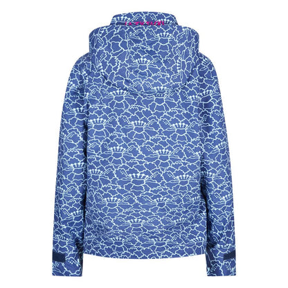 Blue-White-Pink - Back - Lazy Jacks Womens-Ladies Twilight Waterproof Jacket