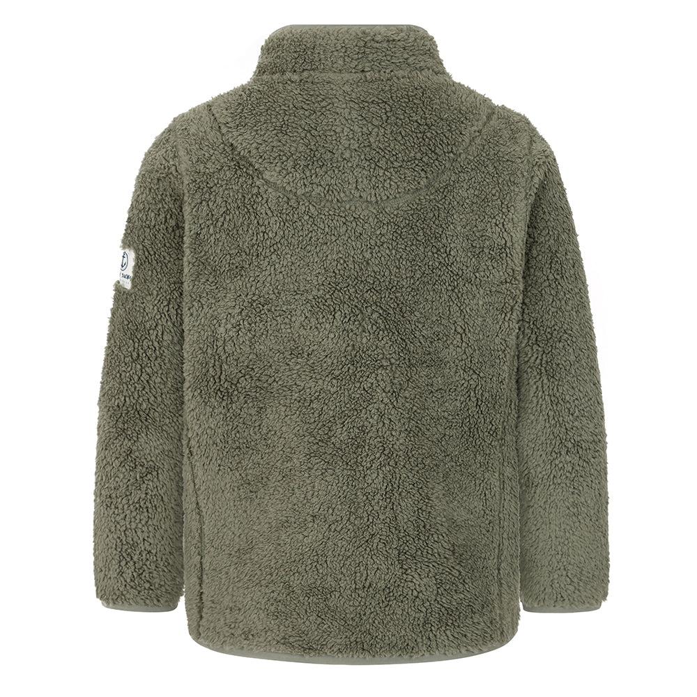 Khaki Green - Side - Lazy Jacks Boys Soft Fleece Jacket