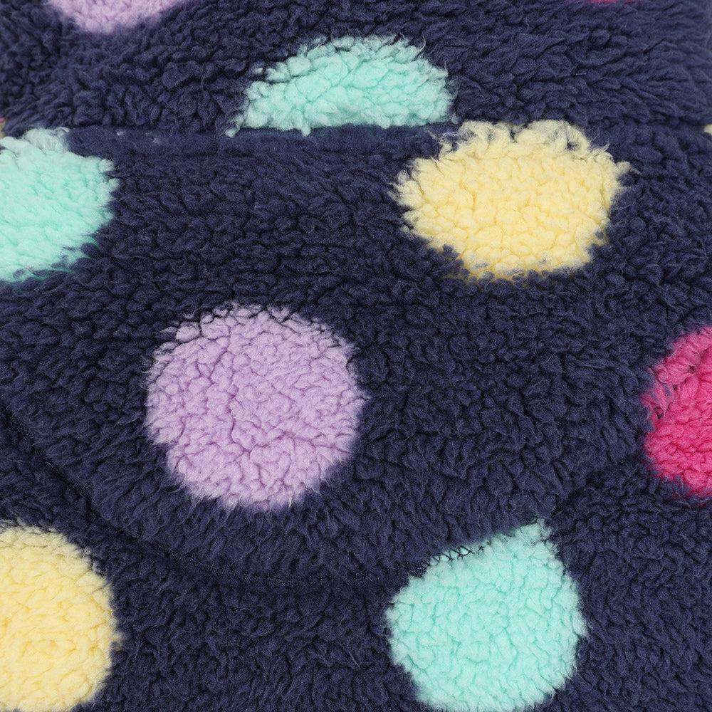 Multicoloured - Lifestyle - Lazy Jacks Girls Soft Quarter Zip Snug Fit Fleece Jacket