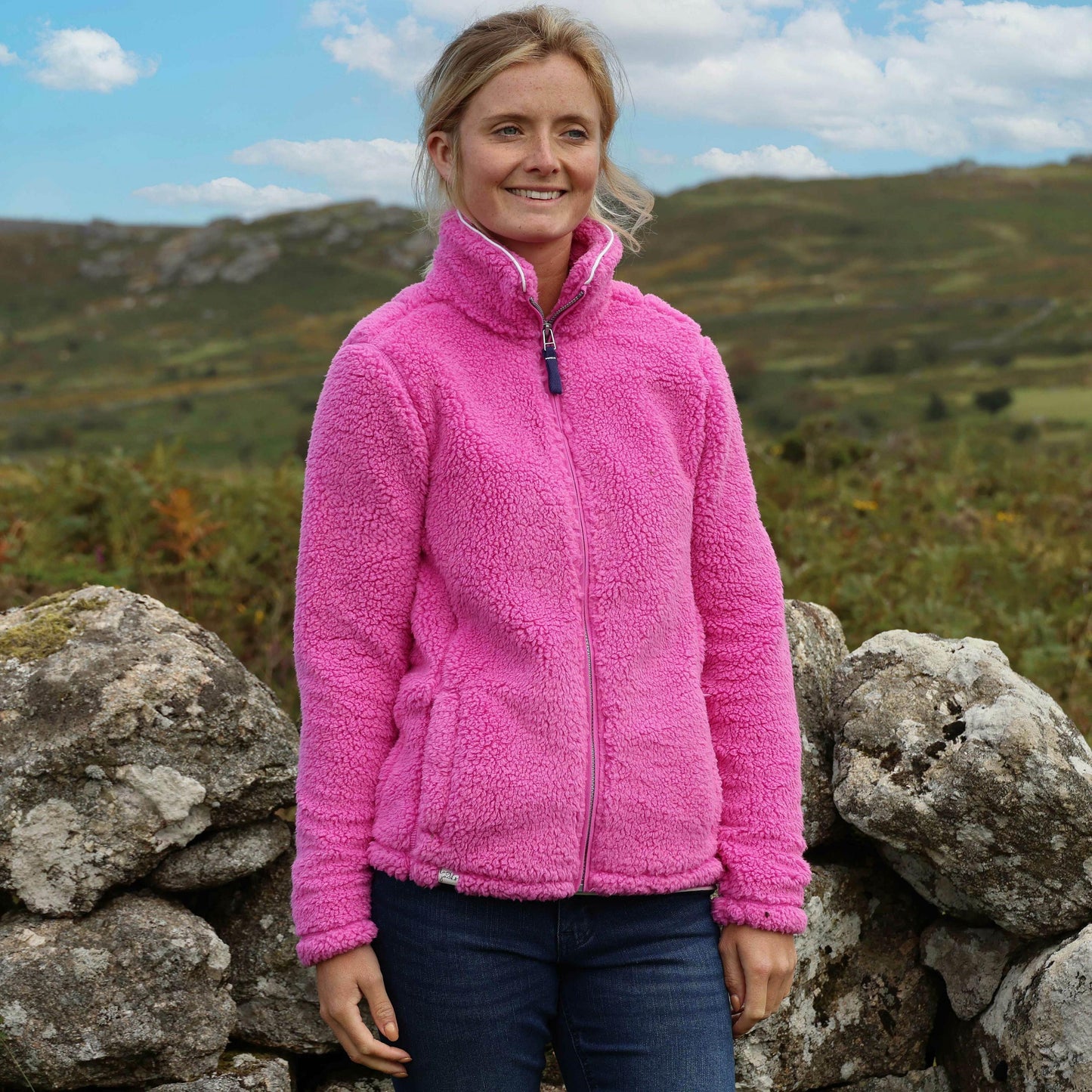 Raspberry - Front - Lazy Jacks Womens-Ladies Full Zip Snug Fit Fleece Jacket